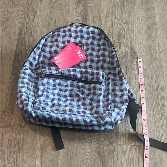 Blue and Maroon backpack